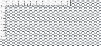 Lamiera stirata a maglia esagonale E 8